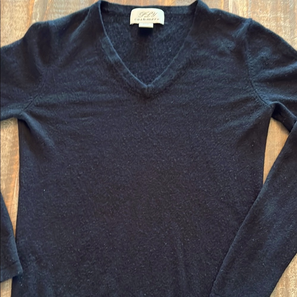 PLY WOMENS CASHMERE BLACK SZ MED SWEATER